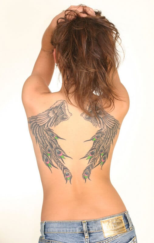 Angel tattoos design, idea 3
