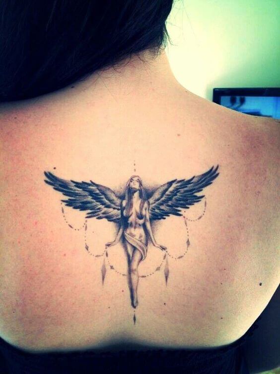 Angel tattoos design, idea 5