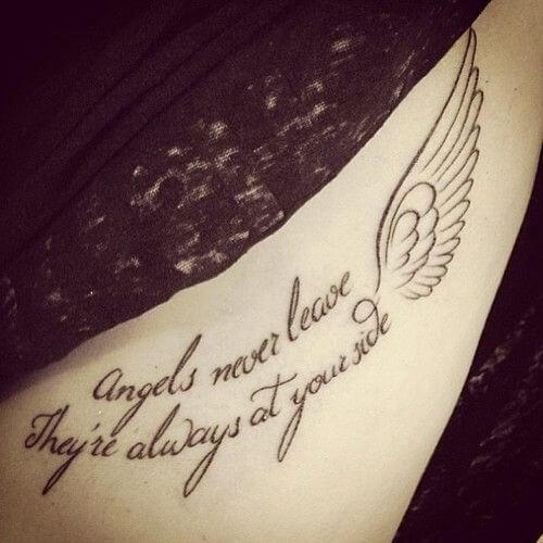 Angel tattoos design, idea 7