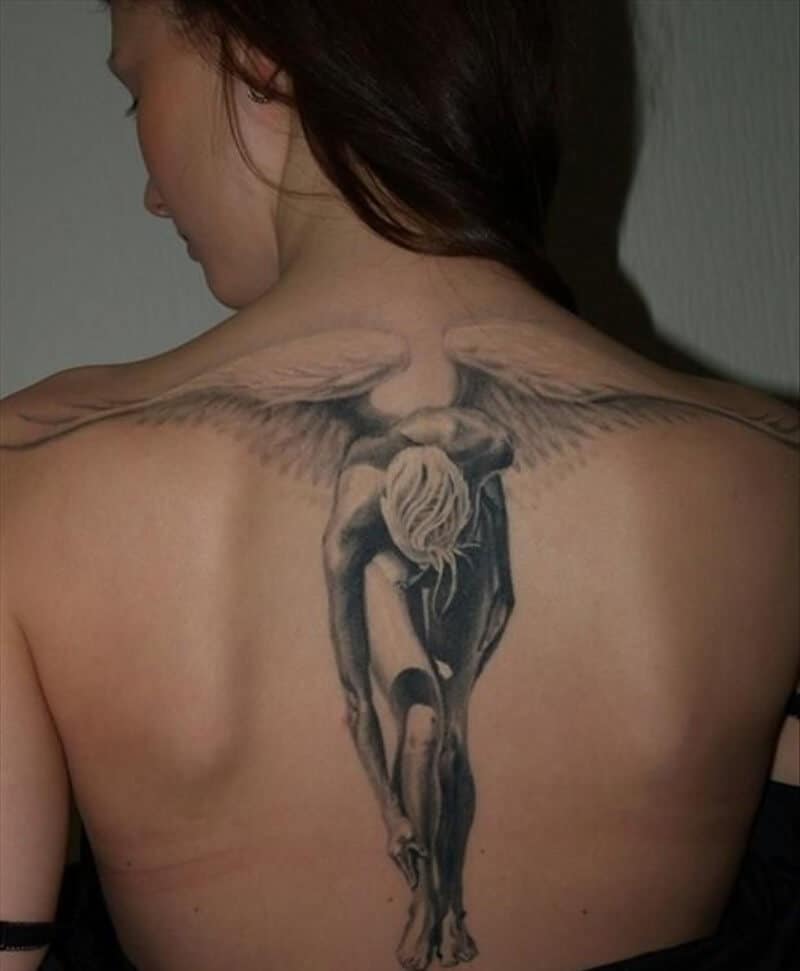 Angel tattoos design, idea 11