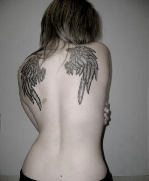 Angel tattoos design, idea 13