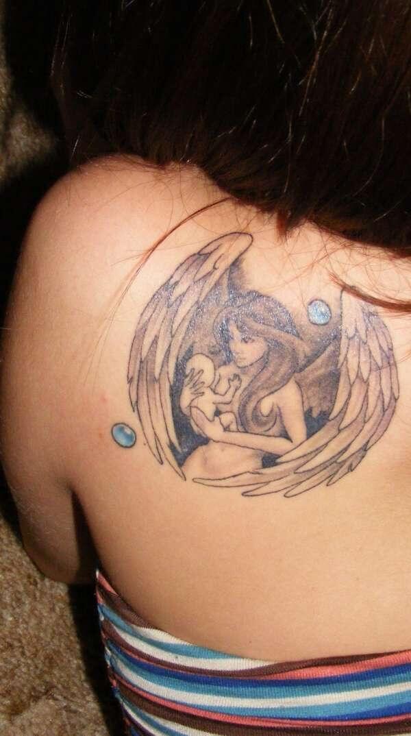 Angel tattoos design, idea 15