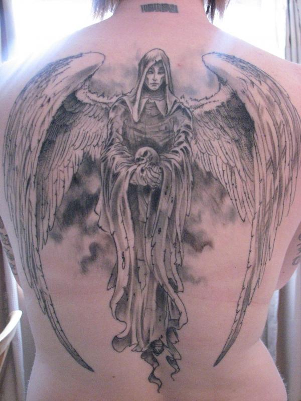 Angel tattoos design, idea 16