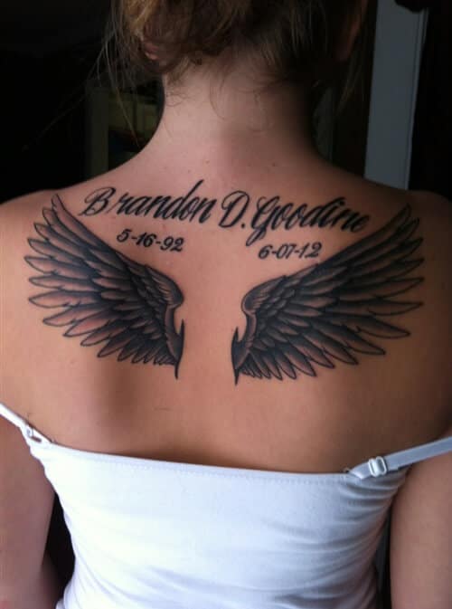 Angel tattoos design, idea 17