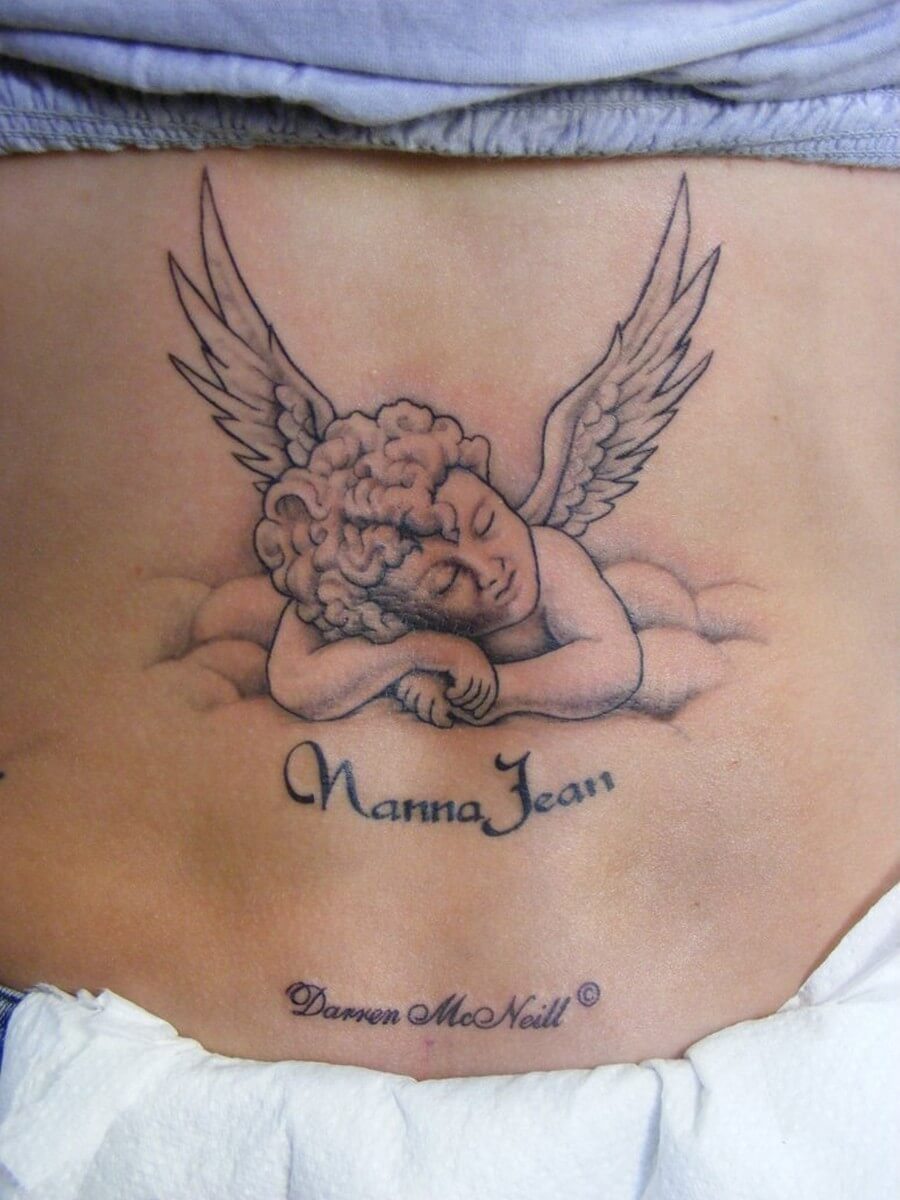 Angel tattoos design, idea 19