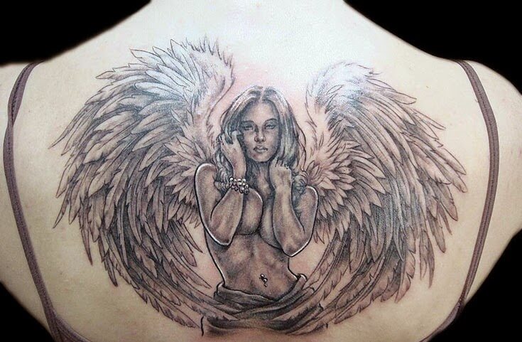 Angel tattoos design, idea 20
