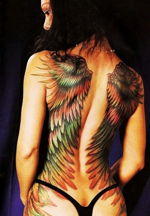 Angel tattoos design, idea 21
