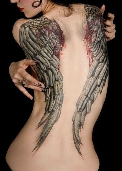 Angel tattoos design, idea 29