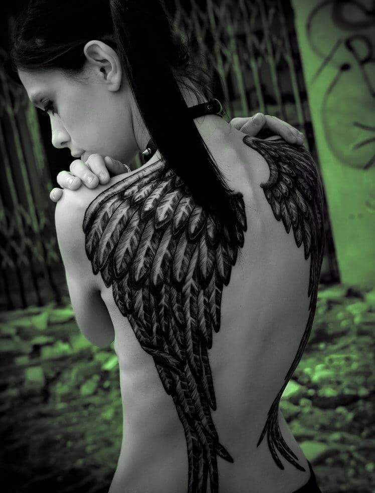 Angel tattoos design, idea 30