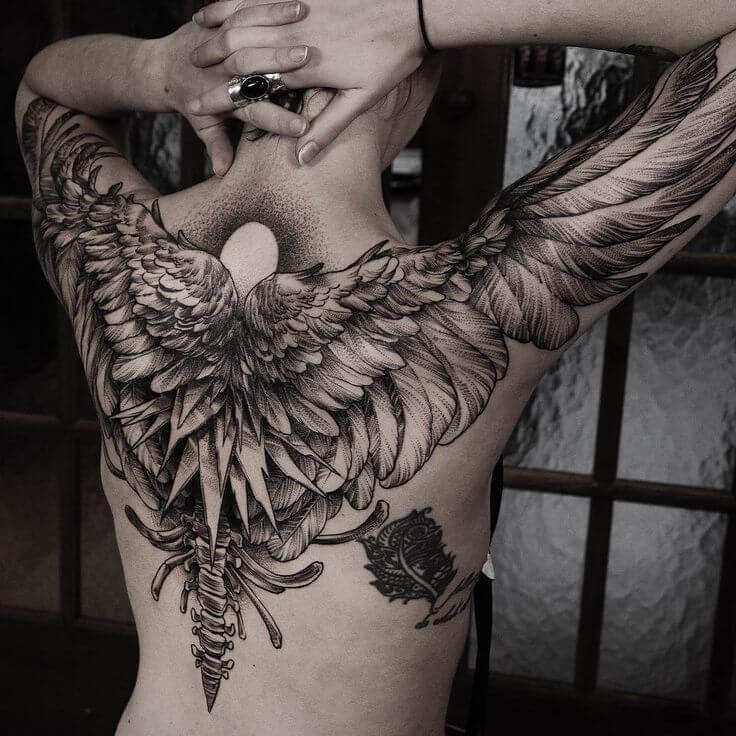 Angel tattoos design, idea 31