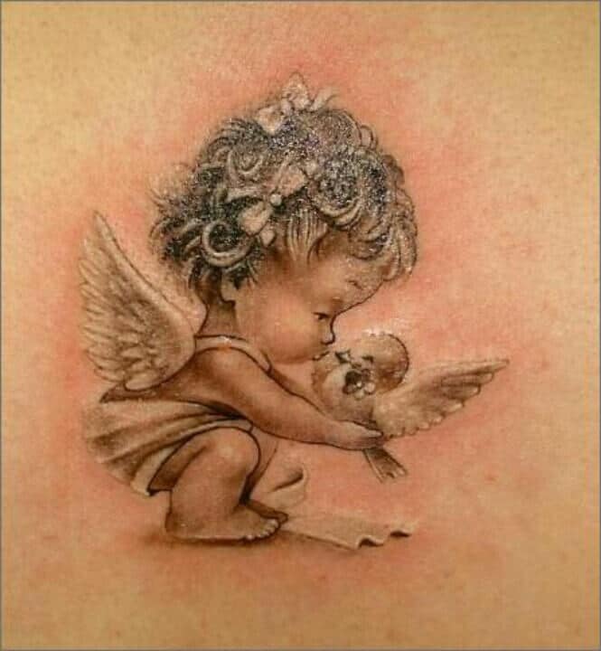 Angel tattoos design, idea 36