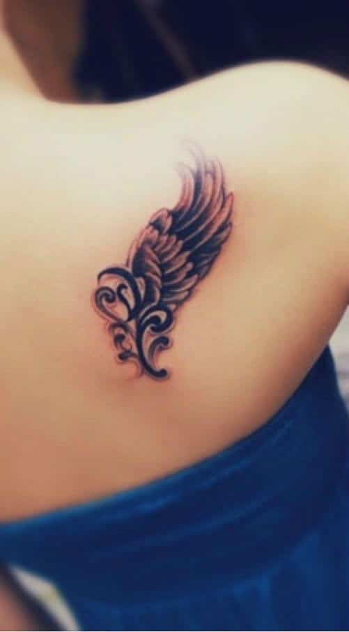 Angel tattoos design, idea 39
