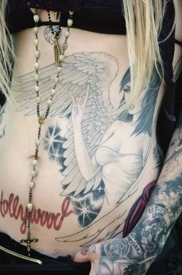 Angel tattoos design, idea 51