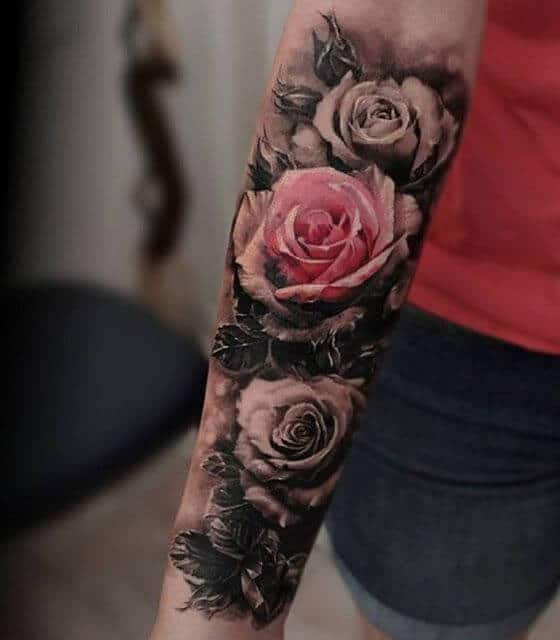 Rose tattoos design, idea 4