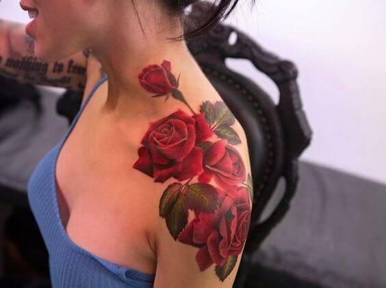 Rose tattoos design, idea 11