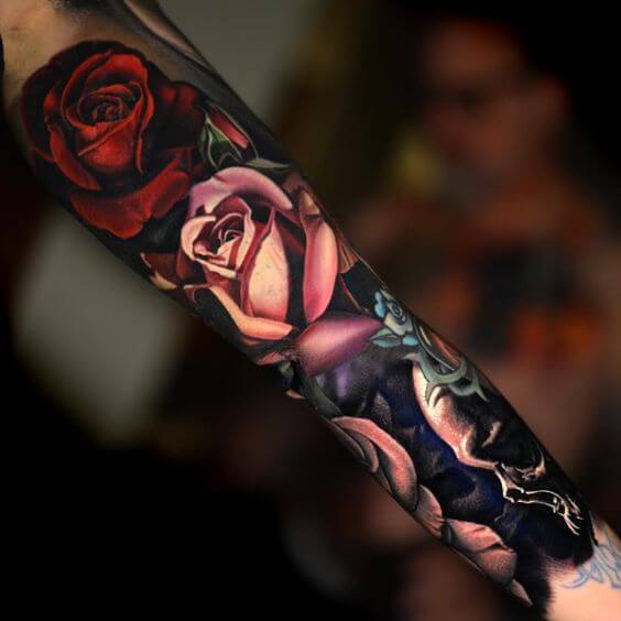 Rose tattoos design, idea 21