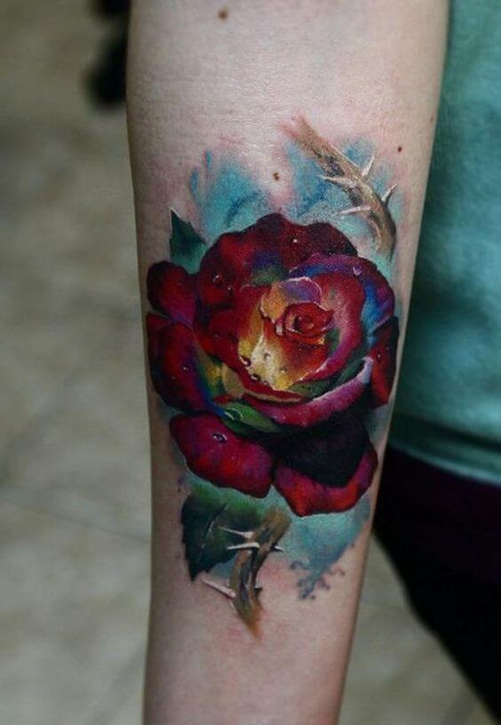 Rose tattoos design, idea 32
