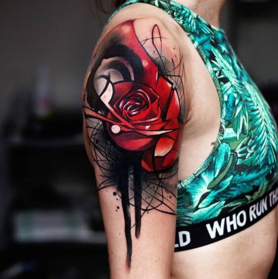 Rose tattoos design, idea 41