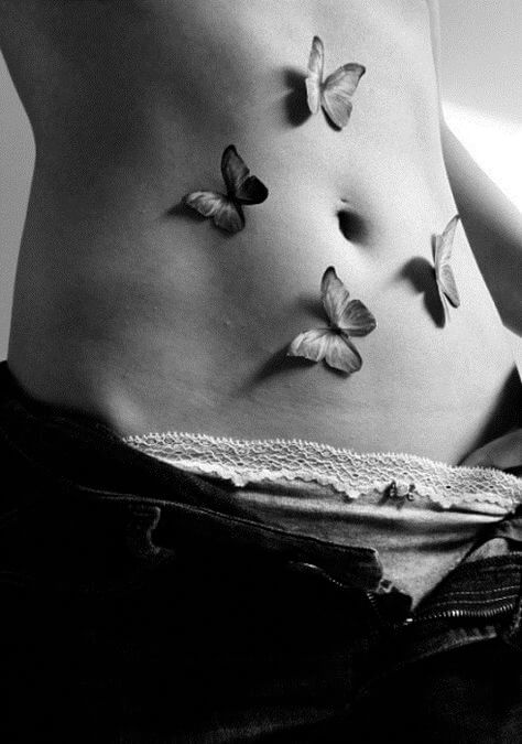 Butterfly tattoos design, idea 2