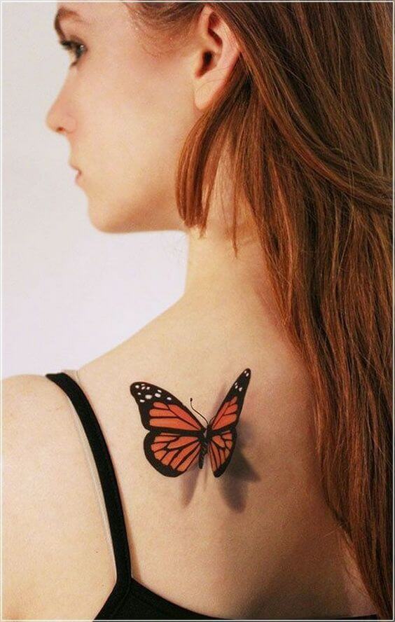 Butterfly tattoos design, idea 3