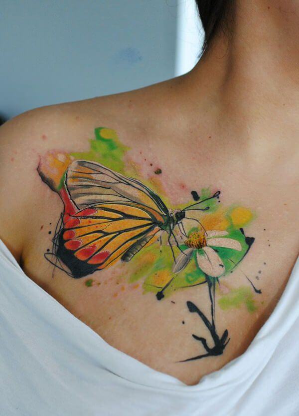 Butterfly tattoos design, idea 7