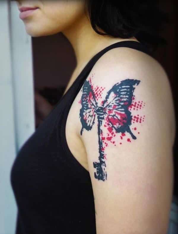 Butterfly tattoos design, idea 9