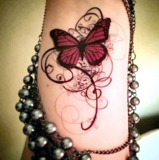 Butterfly tattoos design, idea 10