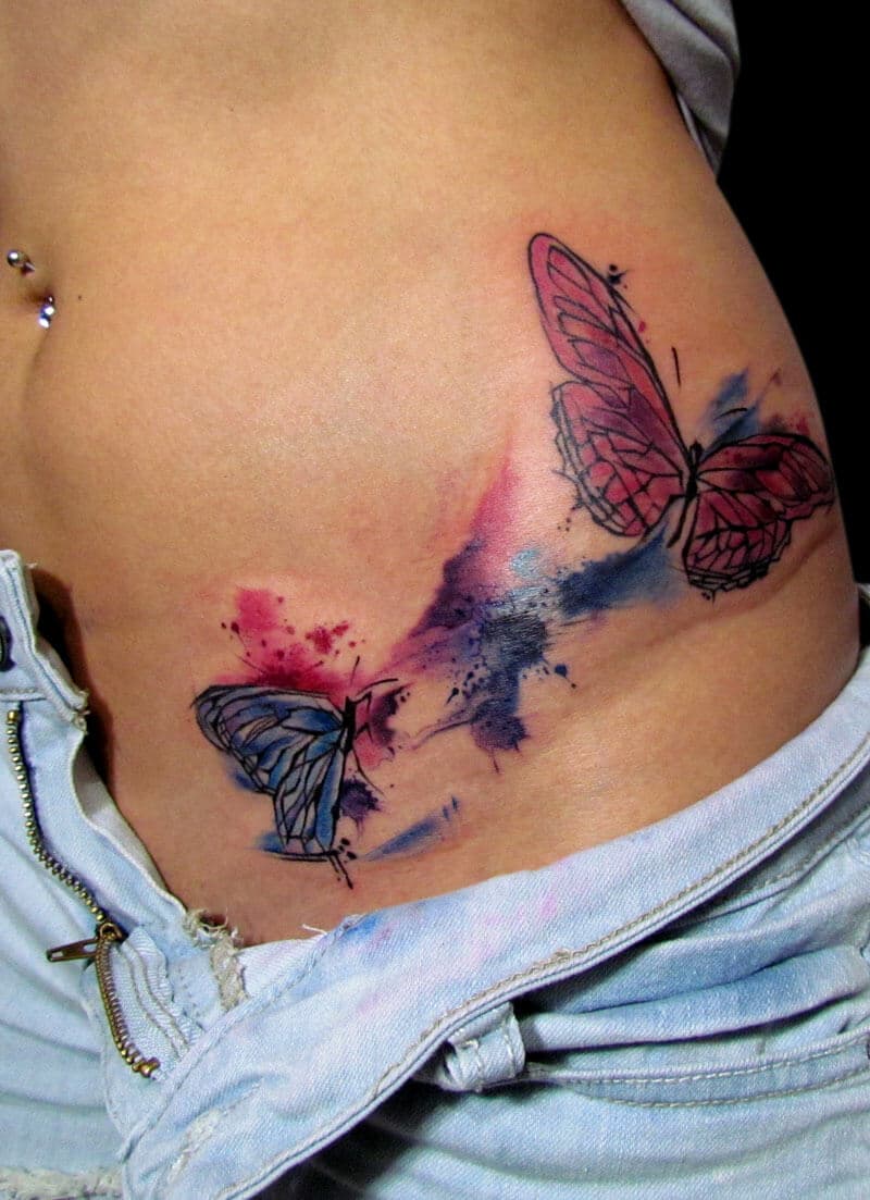 Butterfly tattoos design, idea 21
