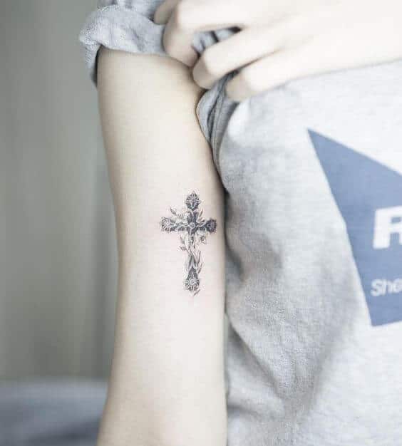 Cross tattoos design, idea 9