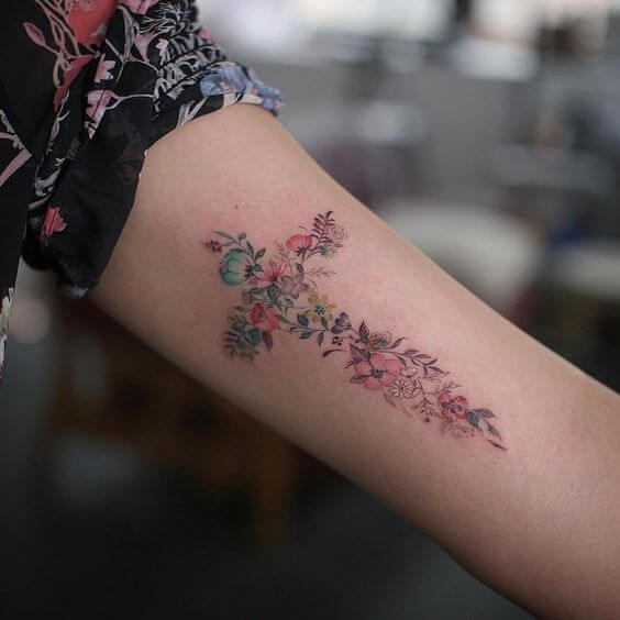 Cross tattoos design, idea 13