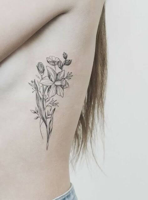 Flower tattoos design, idea 2