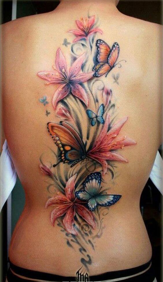Flower tattoos design, idea 3