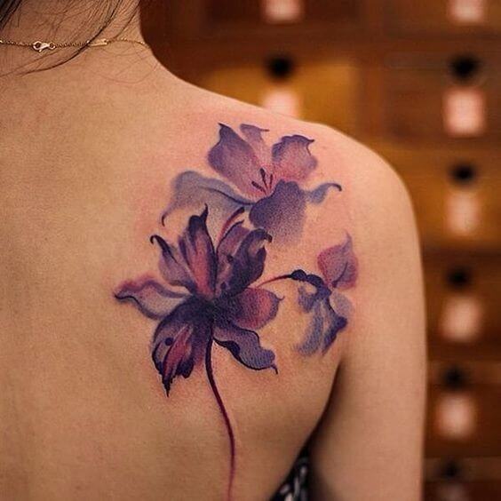 Flower tattoos design, idea 4