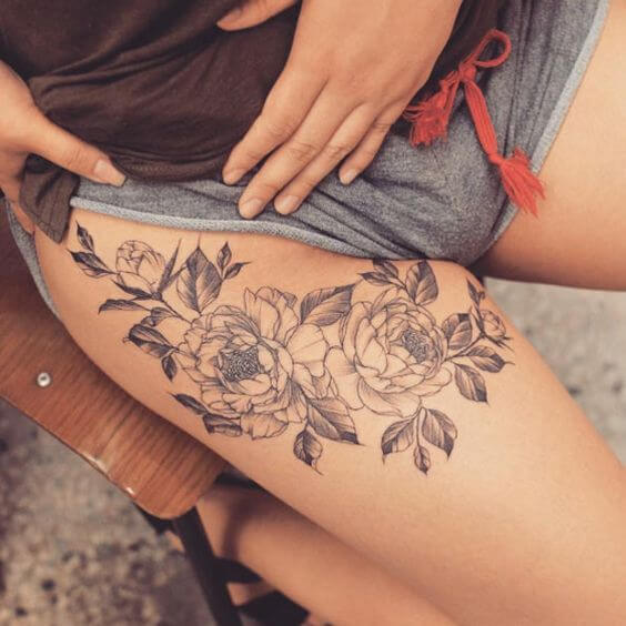 Flower tattoos design, idea 5