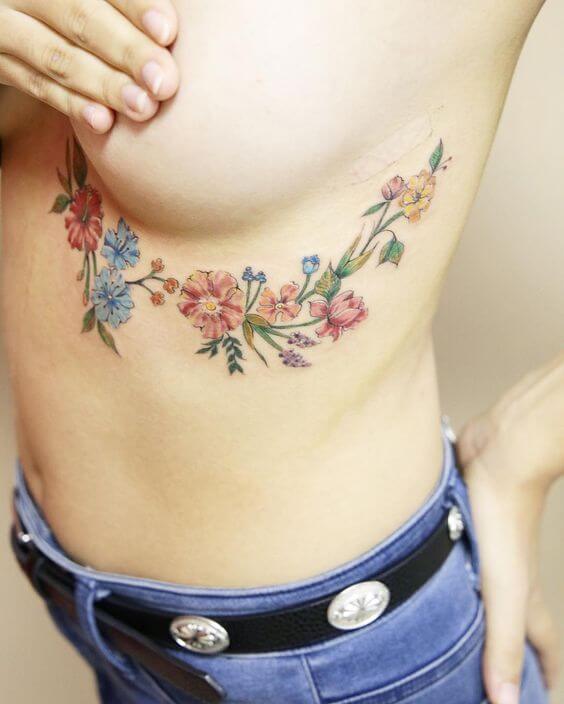 Flower tattoos design, idea 7