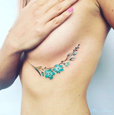 Flower tattoos design, idea 9