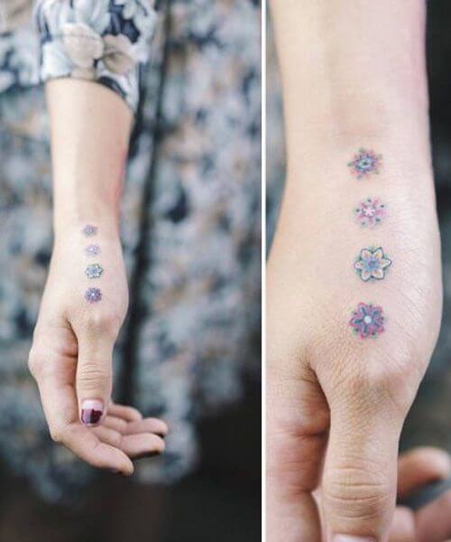 Flower tattoos design, idea 10