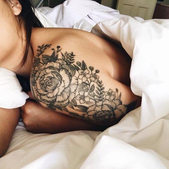Flower tattoos design, idea 11