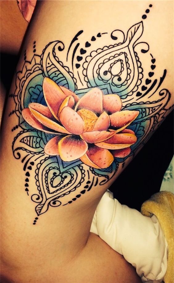 Flower tattoos design, idea 13