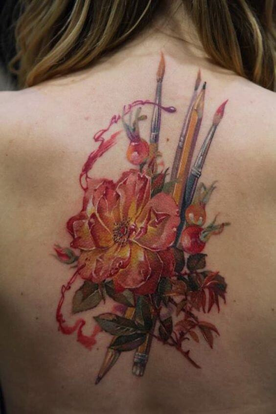 Flower tattoos design, idea 15