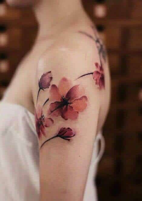 Flower tattoos design, idea 19