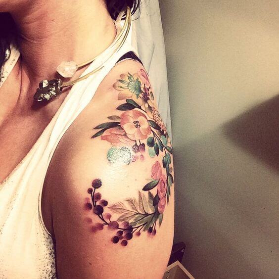 Flower tattoos design, idea 26