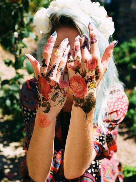 Flower tattoos design, idea 27