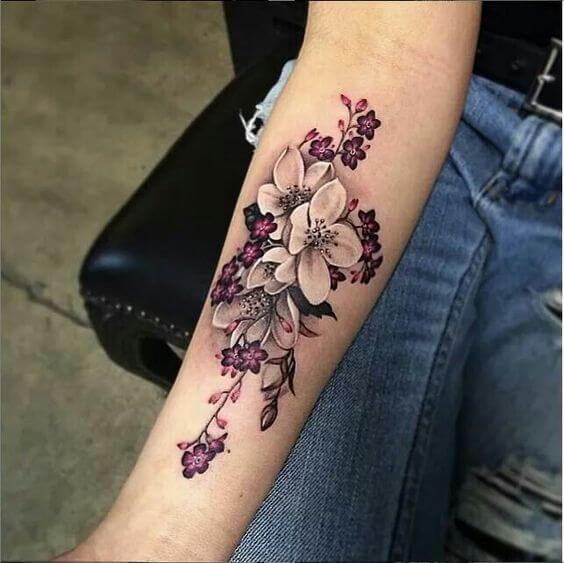 Flower tattoos design, idea 30