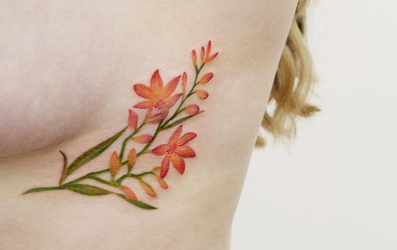Flower tattoos design, idea 31