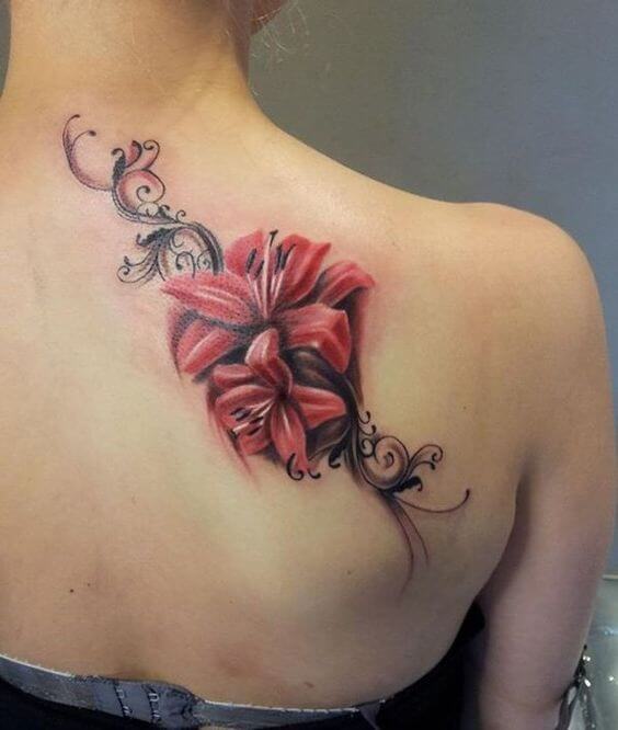 Flower tattoos design, idea 32