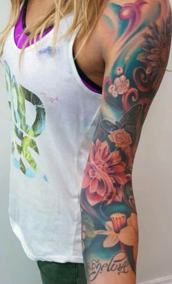 Flower tattoos design, idea 49