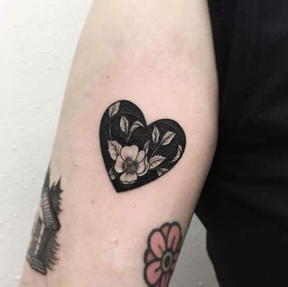 Heart tattoos design, idea 3