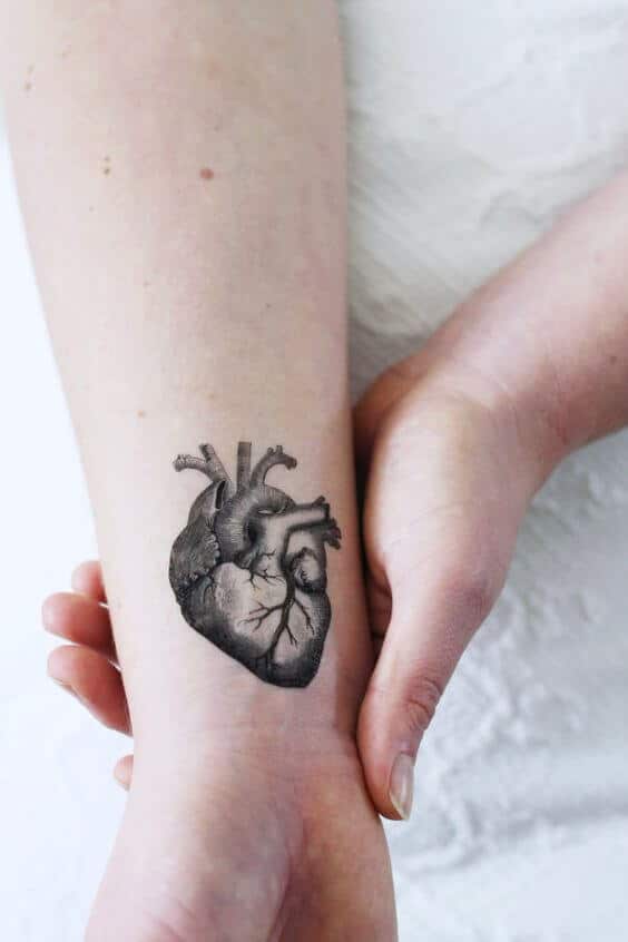 Heart tattoos design, idea 5