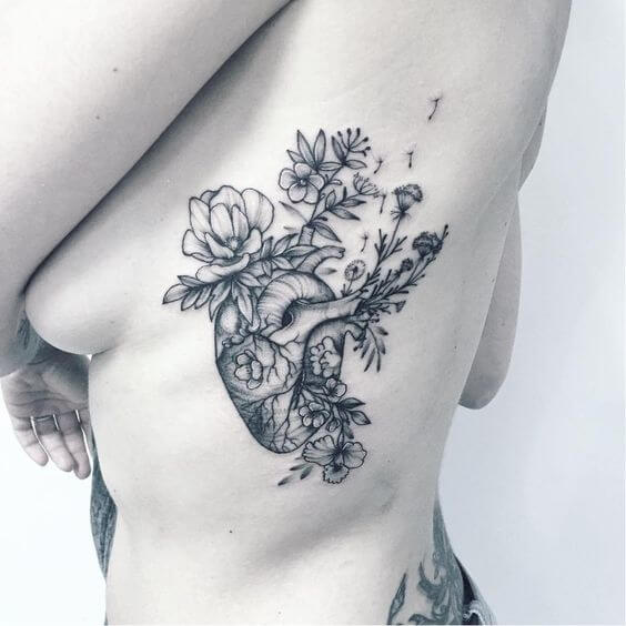 Heart tattoos design, idea 8